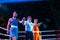 Robert Marton versus Stanislav KUTIN during Boxing match between national teamsÂ UKRAINE - ARMENIA